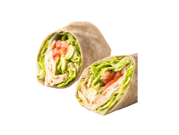 ROASTED CHICKEN WRAP WITH AVOCADO PASTE
